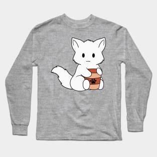 White Fox Coffee Long Sleeve T-Shirt